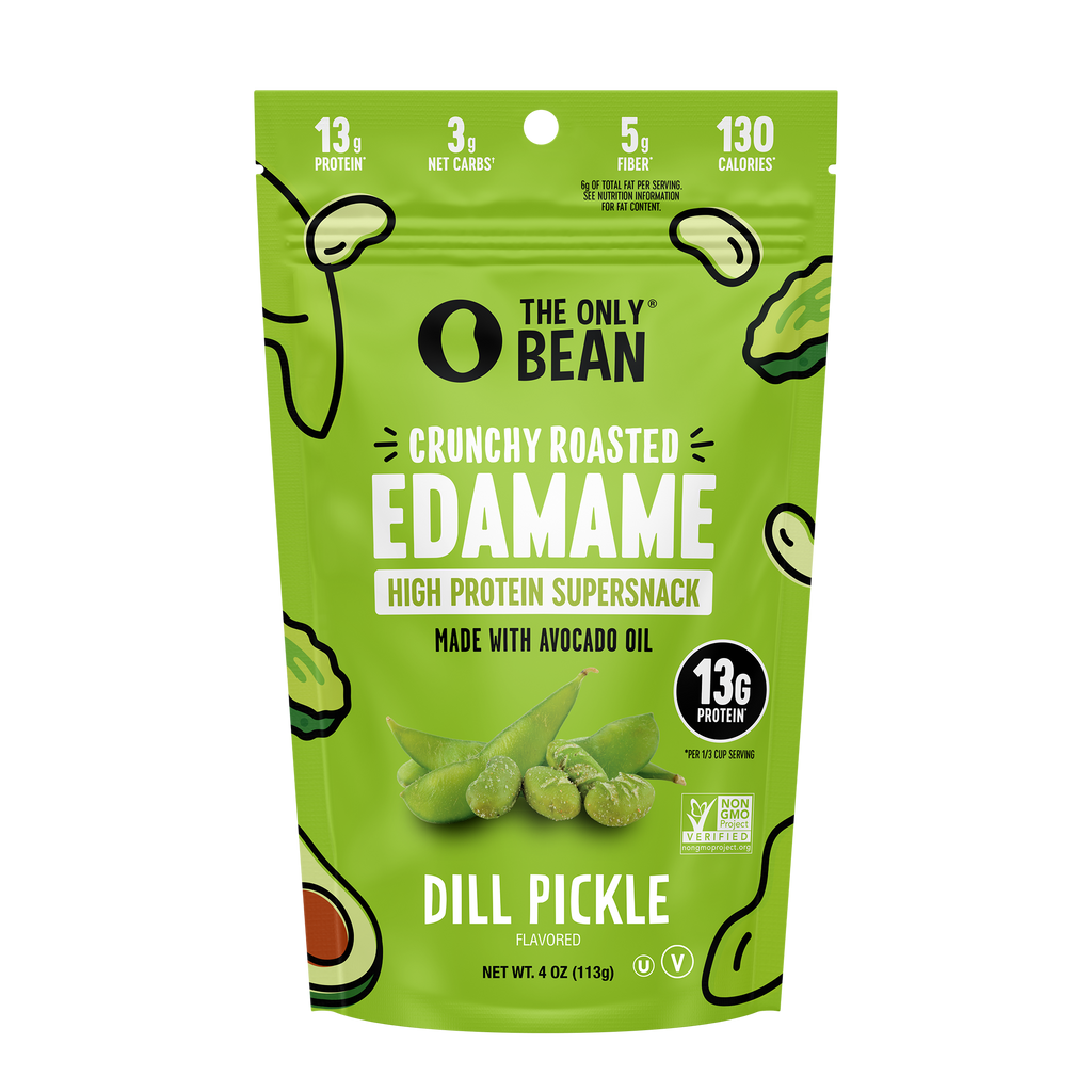 Crunchy Roasted Edamame Dill Pickle - 4oz (6 pack)