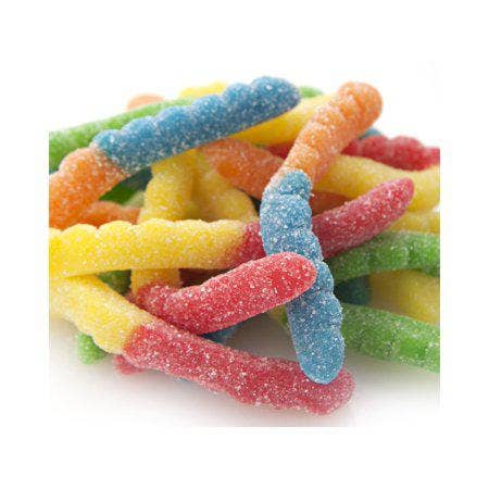 Albanese Sour Neon Worms 4.5 pound bag