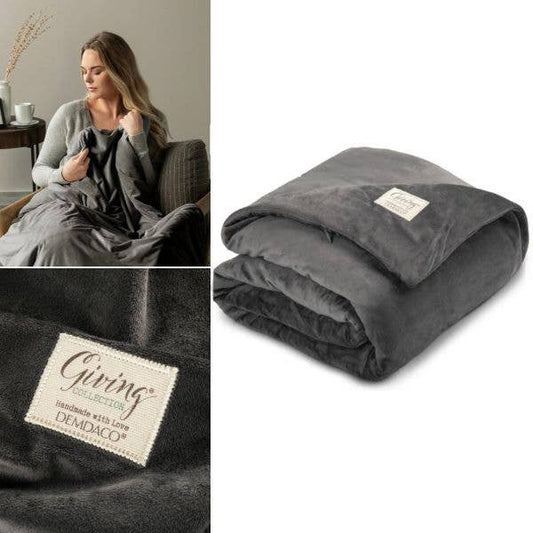 Demdaco Weighted Blankets - CHARCOAL- Premium Quality Giving