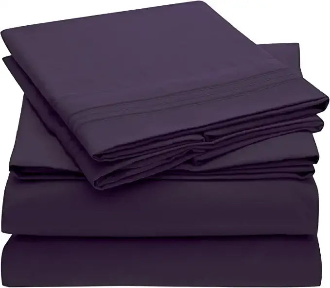 2100 Series Bellagio Collection 6 Piece Sheet Set - Queen: Gray