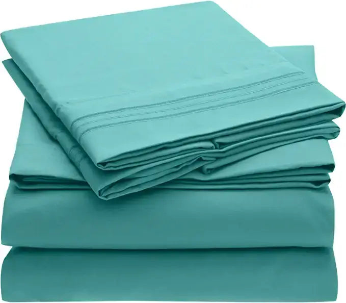 2100 Series Bellagio Collection 6 Piece Sheet Set - King: Teal