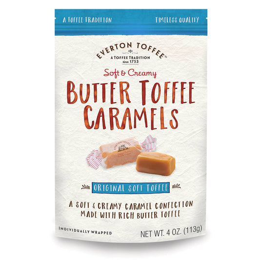 Everton Butter Toffee Caramels - Sea Salt 4 oz bag