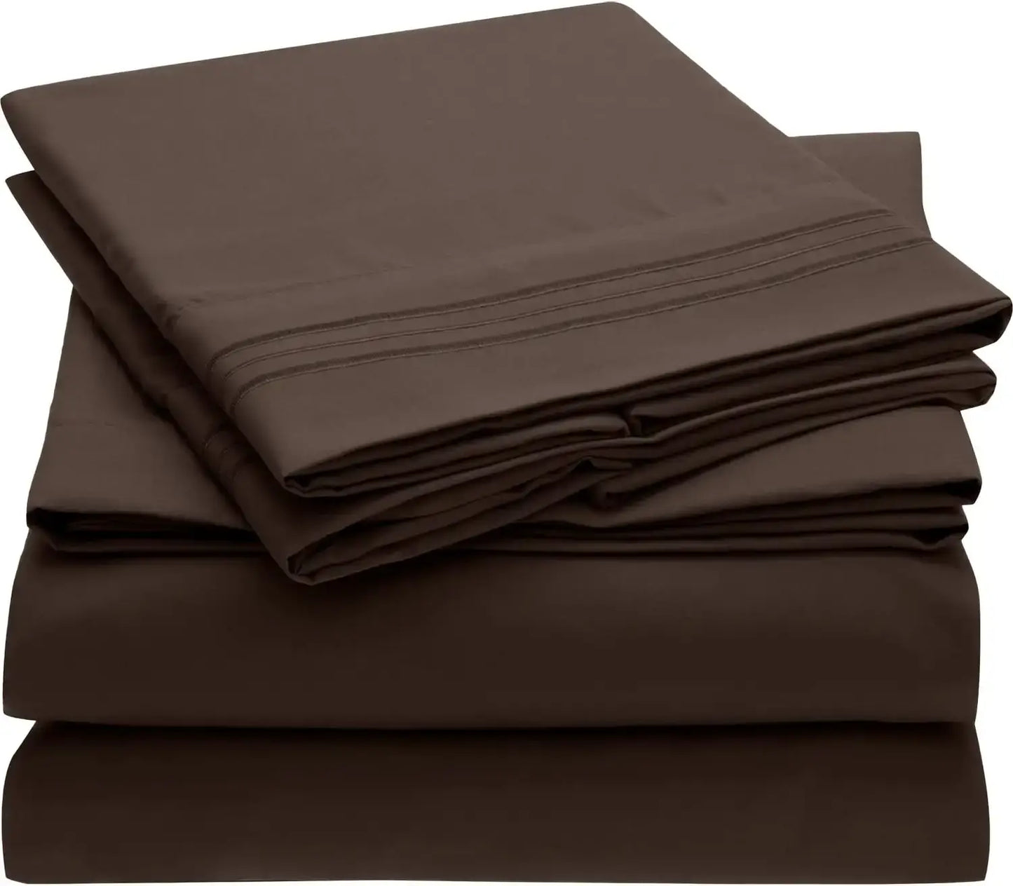 2100 Series Bellagio Collection 6 Piece Sheet Set - King: Red