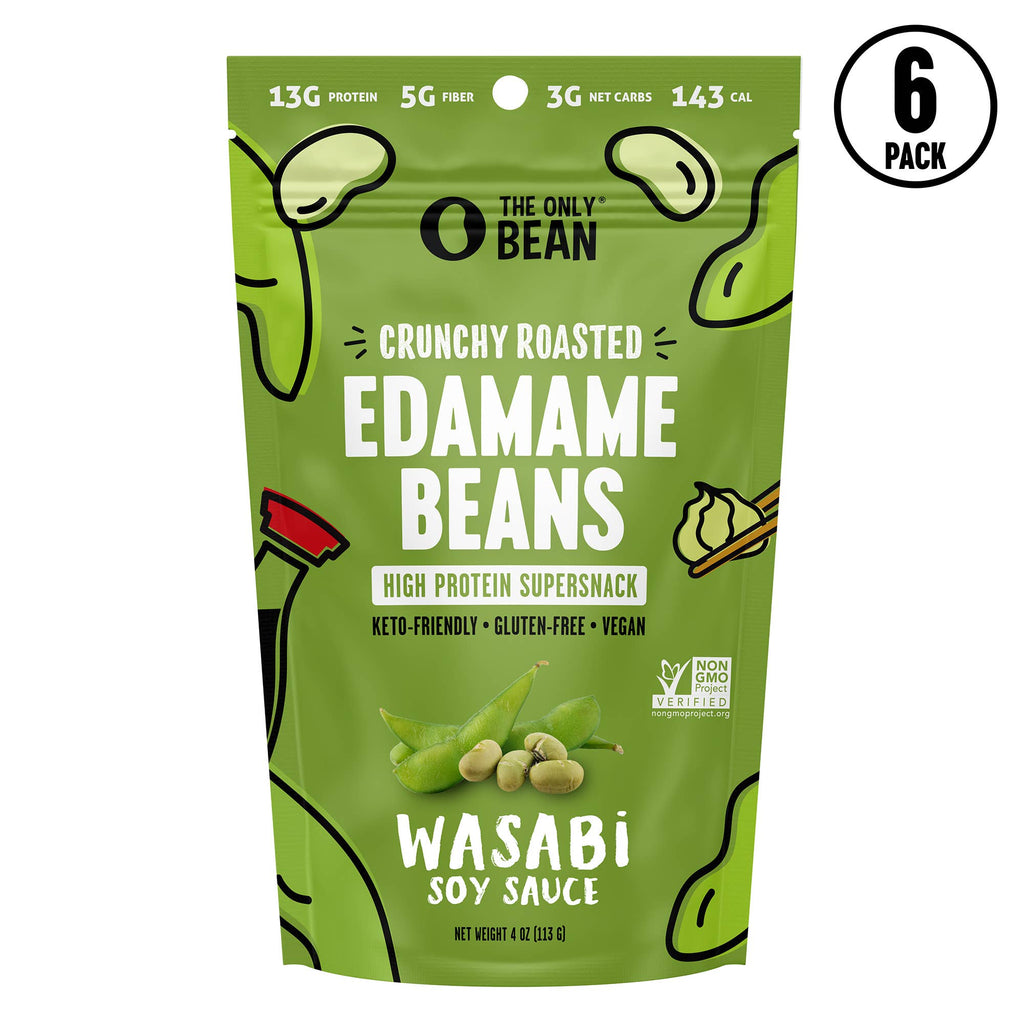 Crunchy Roasted Edamame Wasabi Soy Sauce - 4oz