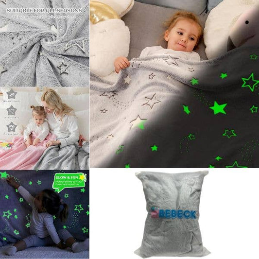 Glow In The Dark Blankets - 50"x60" Plush Fleece - BEBECK